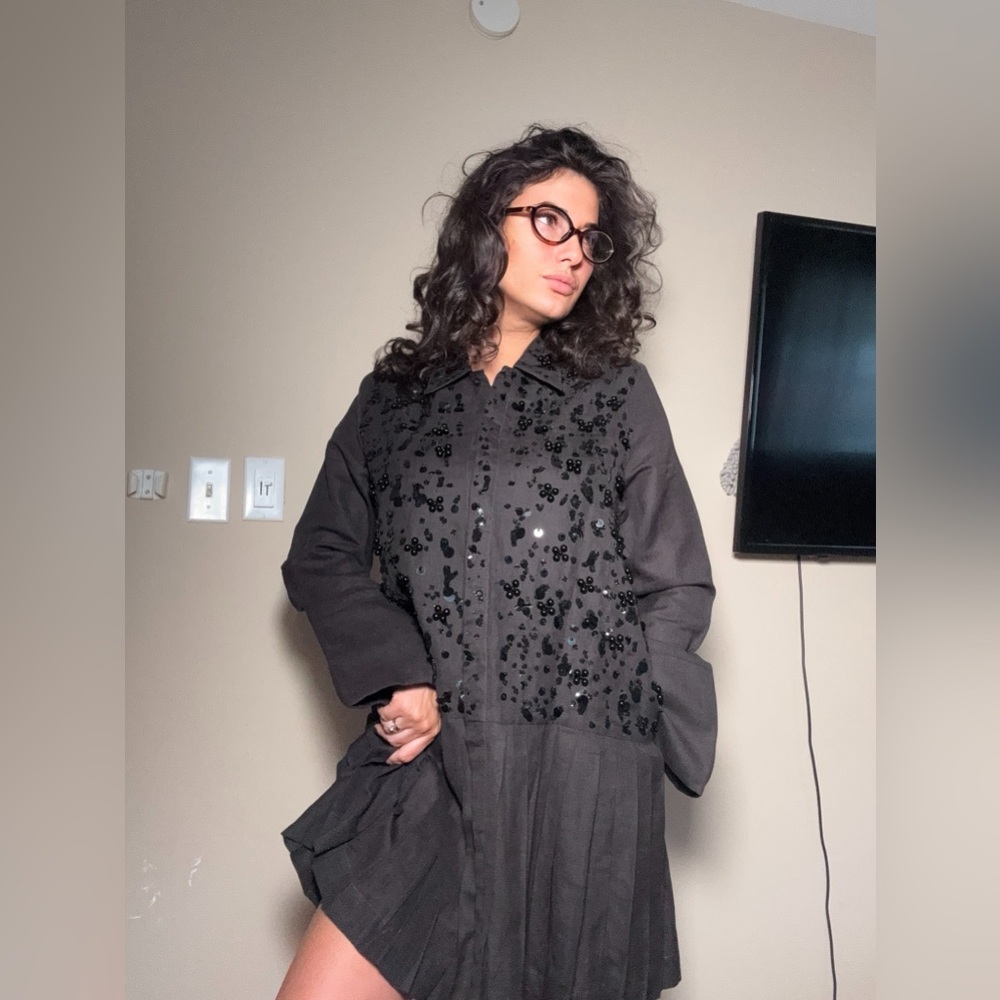 Chic Black Women's Cape Jacket